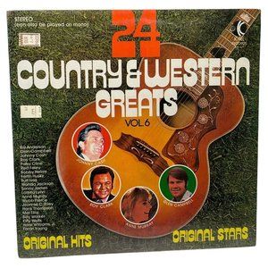 24 Country & Western Greats Vol 6 LP Original Hits K-Tel 1972 New Sealed